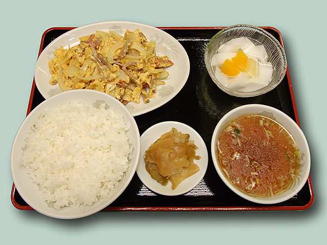 チャーシューと玉子炒め定食 ¥650 チャーシューと玉子炒め定食 ¥650